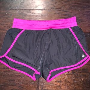 Black and Pink Athletic Shorts